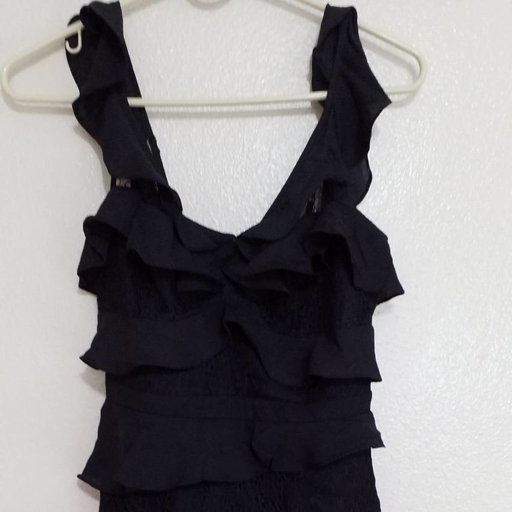 Bardot Mini Dress Cocktail Layered Sleeveless Sz 4